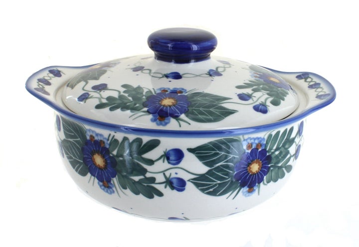 WR Unikat Forget Me Not Medium Bakeware — Polish Pottery