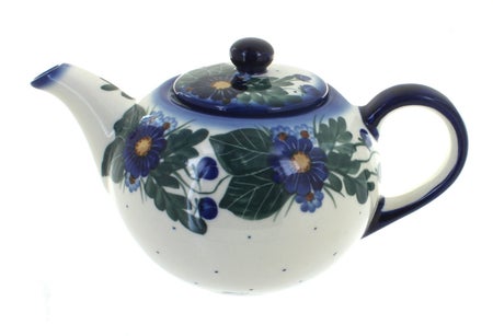 WR Unikat Forget Me Not Teapot — Polish Pottery