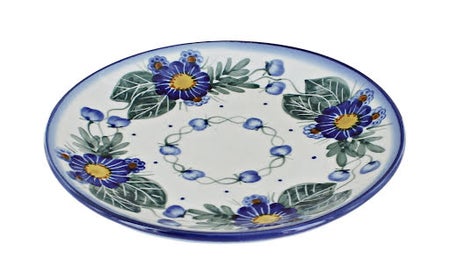 WR Unikat Forget Me Not Dining Plates & Bowls — Polish Pottery