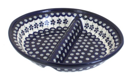 Zaklady Flowering Peacock Large Serving Piece — Polish Pottery