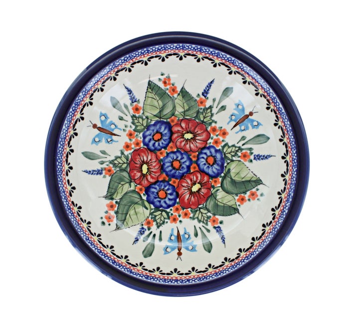 Zaklady Floral Butterfly Dining Plates & Bowls — Polish Pottery