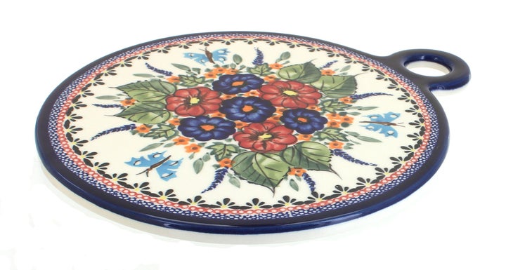Zaklady Floral Butterfly Countertop Accessories — Polish Pottery