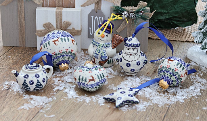 Manufaktura Festive Fir Christmas Ornament — Polish Pottery