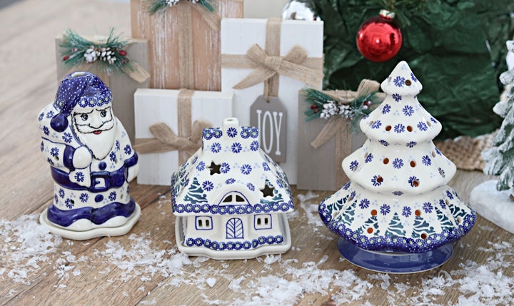 Manufaktura Festive Fir Luminary — Polish Pottery