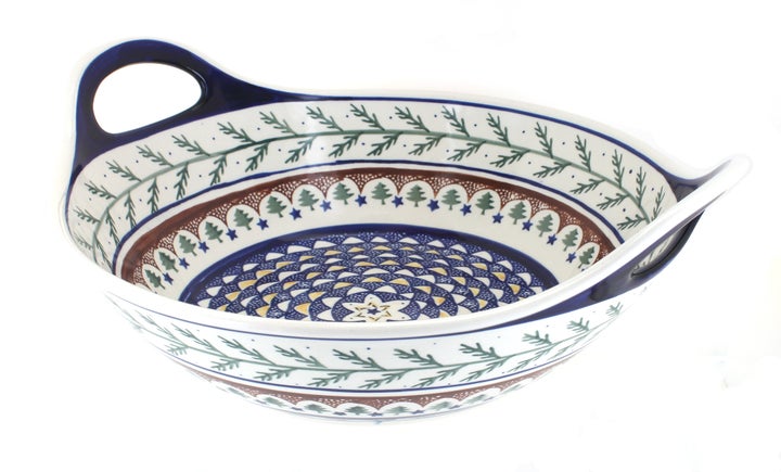 Zaklady Evergreen Large Serving Piece — Polish Pottery