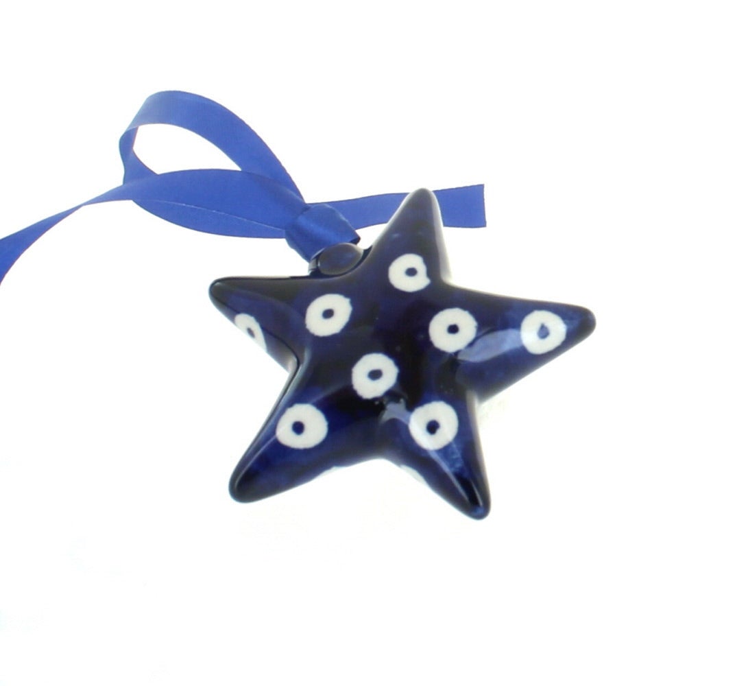 Manufaktura Dots Christmas Ornament — Polish Pottery