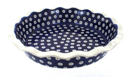 Manufaktura Dots Pie Plate — Polish Pottery
