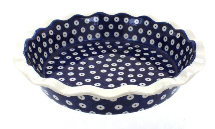 Manufaktura Dots Pie Plate — Polish Pottery