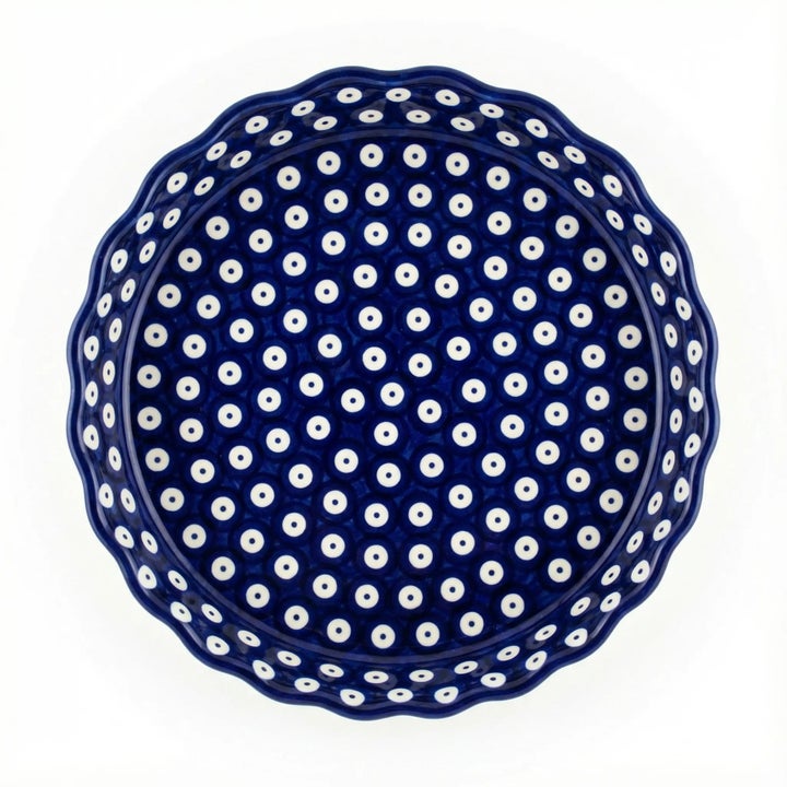 Manufaktura Dots Pie Plate — Polish Pottery