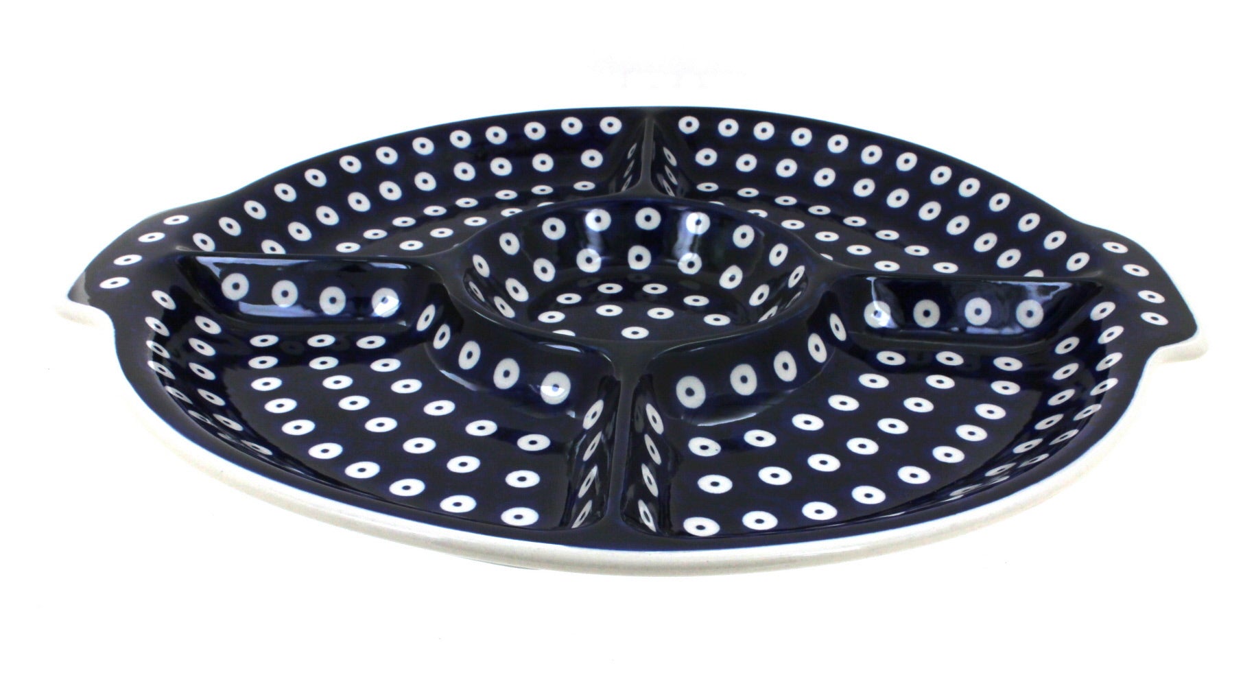 Manufaktura Dots Large Serving Piece — Polish Pottery