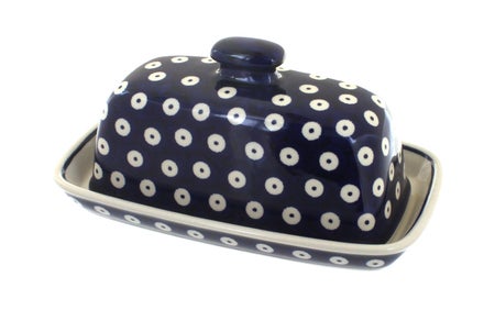 Manufaktura Dots Butter Dish — Polish Pottery