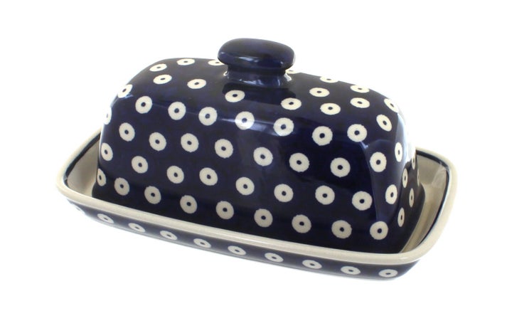 Manufaktura Dots Butter Dish — Polish Pottery