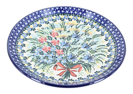 Ceramika Artystyczna Day Lily Bouquet Dining Plates & Bowls — Polish Pottery