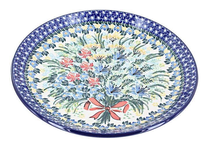 Ceramika Artystyczna Day Lily Bouquet Dining Plates & Bowls — Polish Pottery