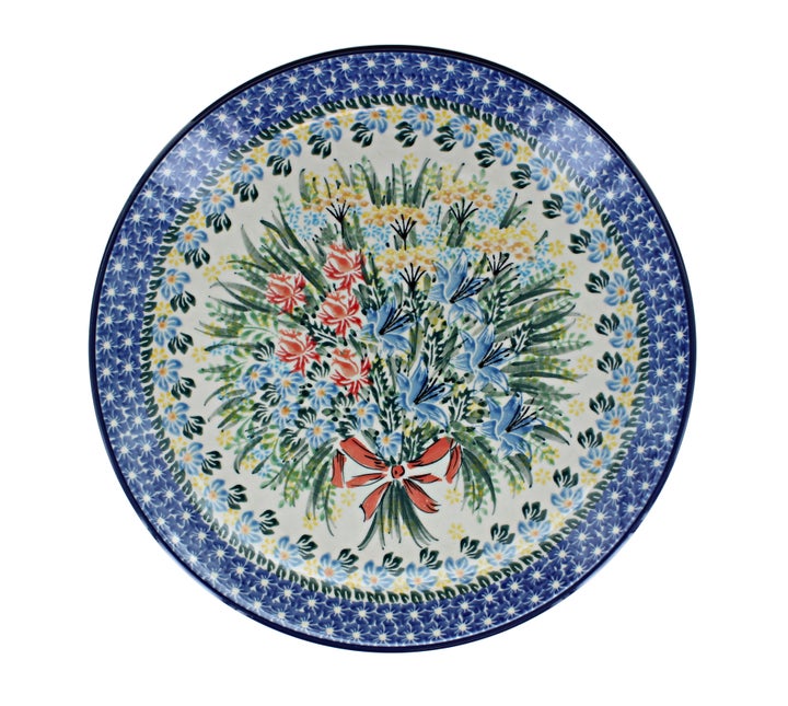 Ceramika Artystyczna Day Lily Bouquet Dining Plates & Bowls — Polish Pottery