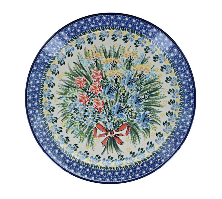 Detail image of Ceramika Artystyczna Day Lily Bouquet Dining Plates & Bowls — Polish Pottery