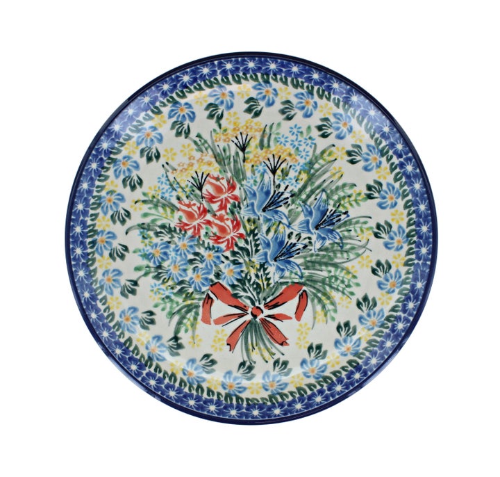 Ceramika Artystyczna Day Lily Bouquet Dining Plates & Bowls — Polish Pottery