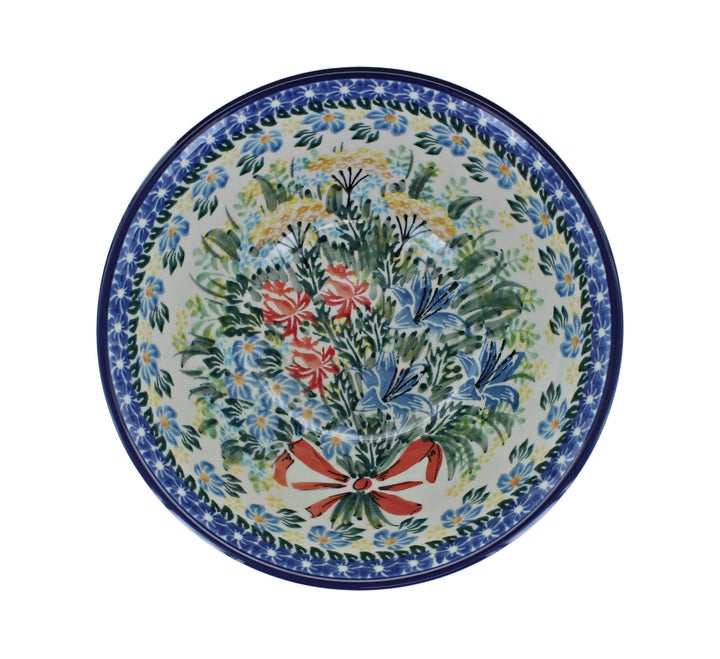 Ceramika Artystyczna Day Lily Bouquet Dining Plates & Bowls — Polish Pottery