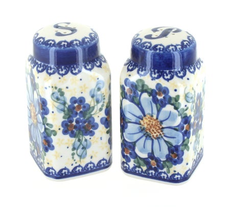 Vena Daisy Surprise Salt & Pepper Shaker — Polish Pottery