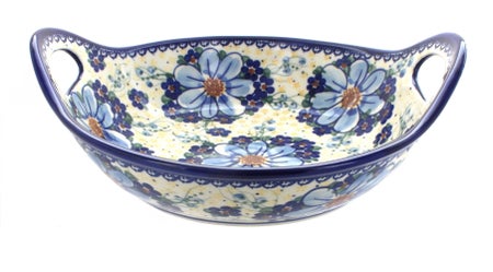 Vena Daisy Surprise Large Serving Piece — Polish Pottery