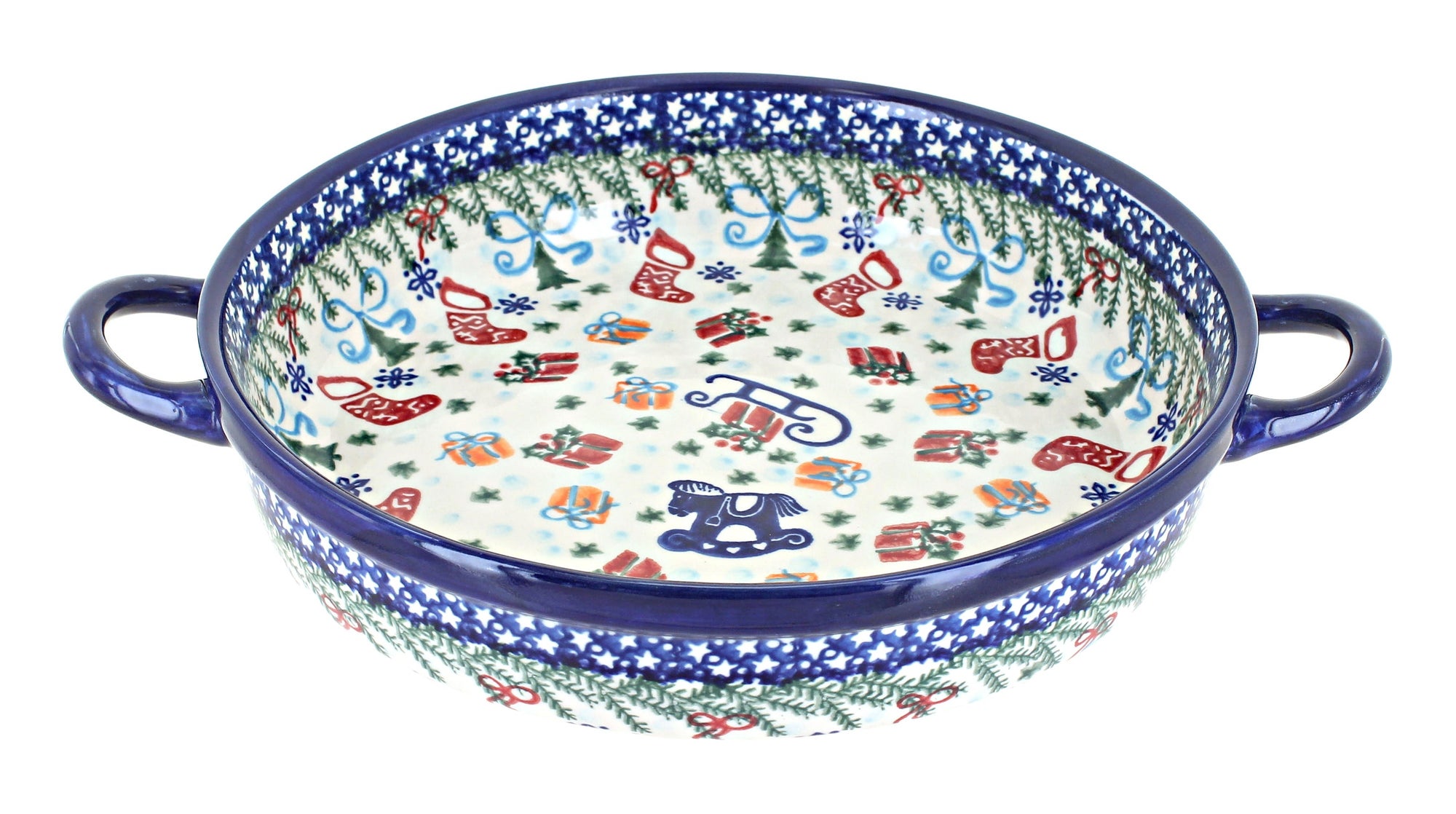 Vena Christmas Bounty Small Bakeware — Polish Pottery