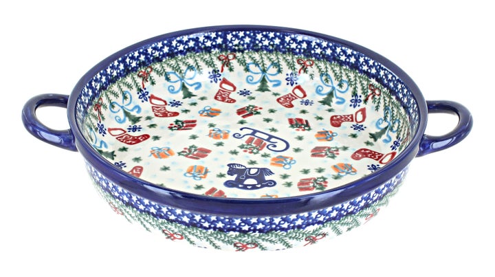 Vena Christmas Bounty Small Bakeware — Polish Pottery