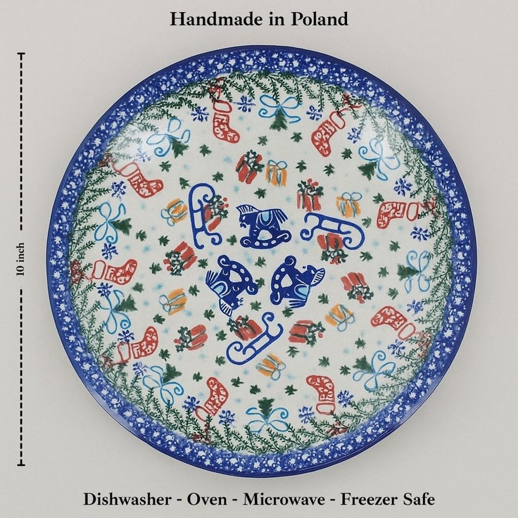 Detail image of Vena Christmas Bounty Dining Plates & Bowls — Polish Pottery