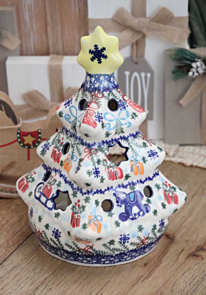 Vena Christmas Bounty Luminary — Polish Pottery