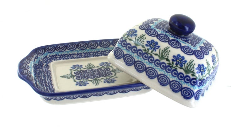 Detail image of Vena Charleston Butter Dish — Polish Pottery