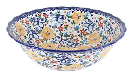 Vena Butterfly Large Serving Piece — Polish Pottery