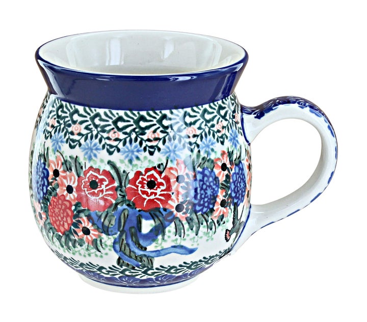 Ceramika Artystyczna Blush Bouquet Mug — Polish Pottery
