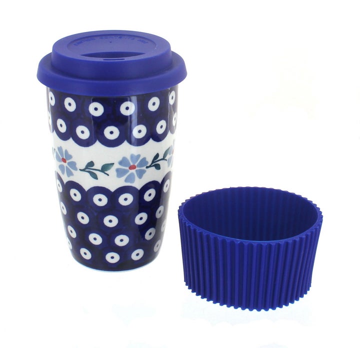 Manufaktura Blue Violet Mug — Polish Pottery