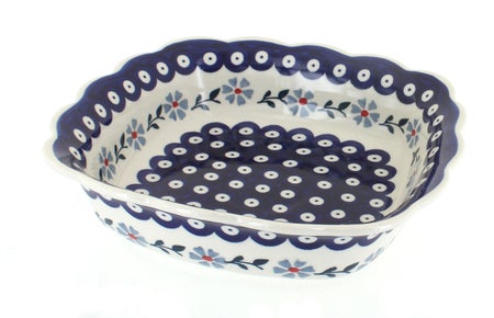Manufaktura Blue Violet Small Serving Piece — Polish Pottery