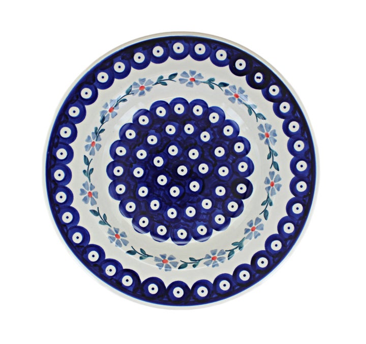 Manufaktura Blue Violet Dining Plates & Bowls — Polish Pottery