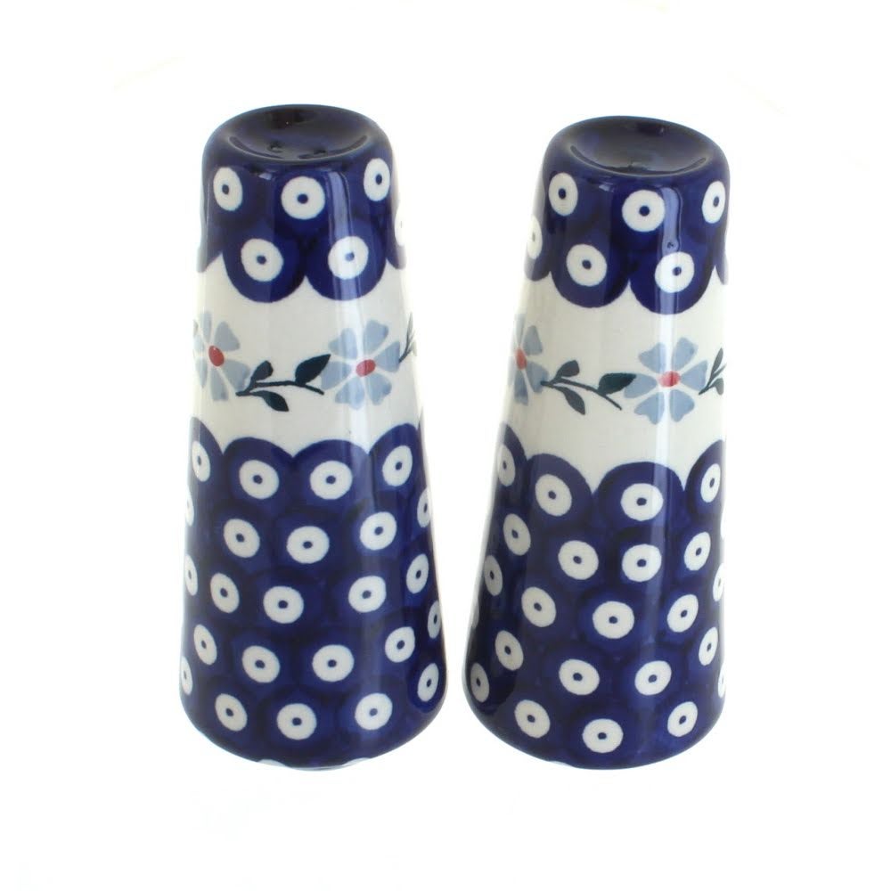 Manufaktura Blue Violet Salt & Pepper Shaker — Polish Pottery
