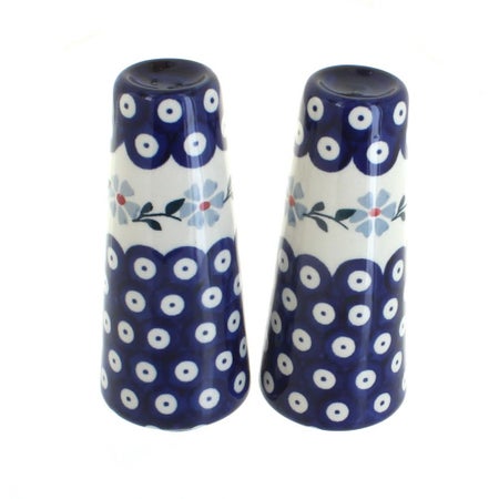 Manufaktura Blue Violet Salt & Pepper Shaker — Polish Pottery
