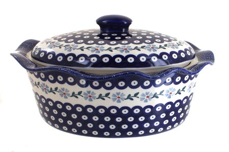 Manufaktura Blue Violet Large Bakeware — Polish Pottery