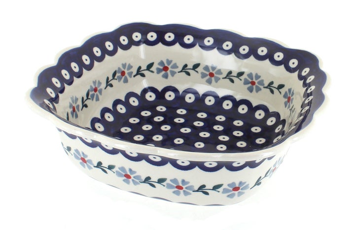 Manufaktura Blue Violet Medium Serving Piece — Polish Pottery