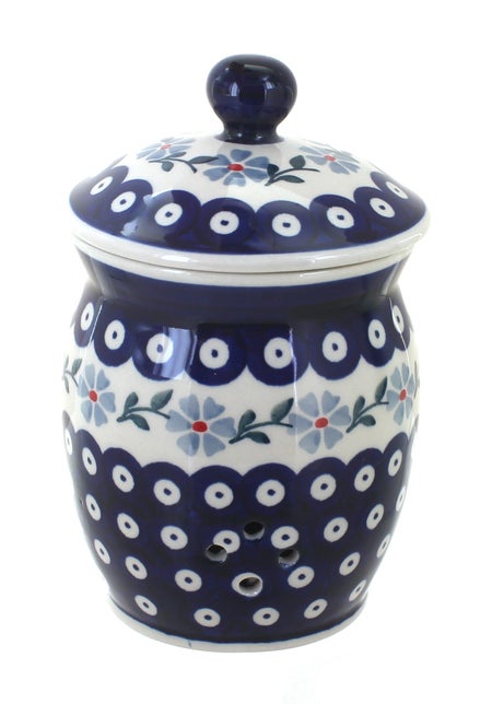 Manufaktura Blue Violet Counter Storage — Polish Pottery