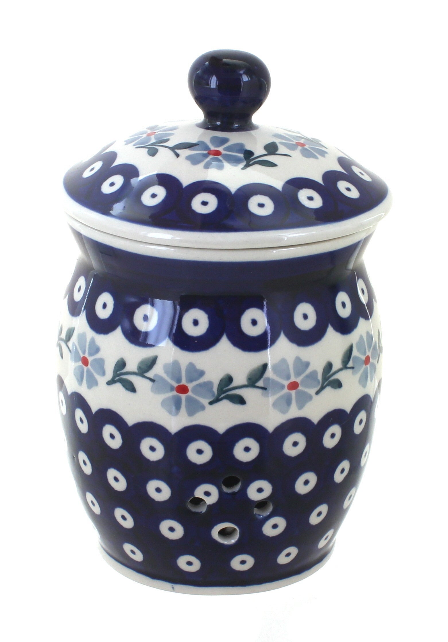 Manufaktura Blue Violet Counter Storage — Polish Pottery
