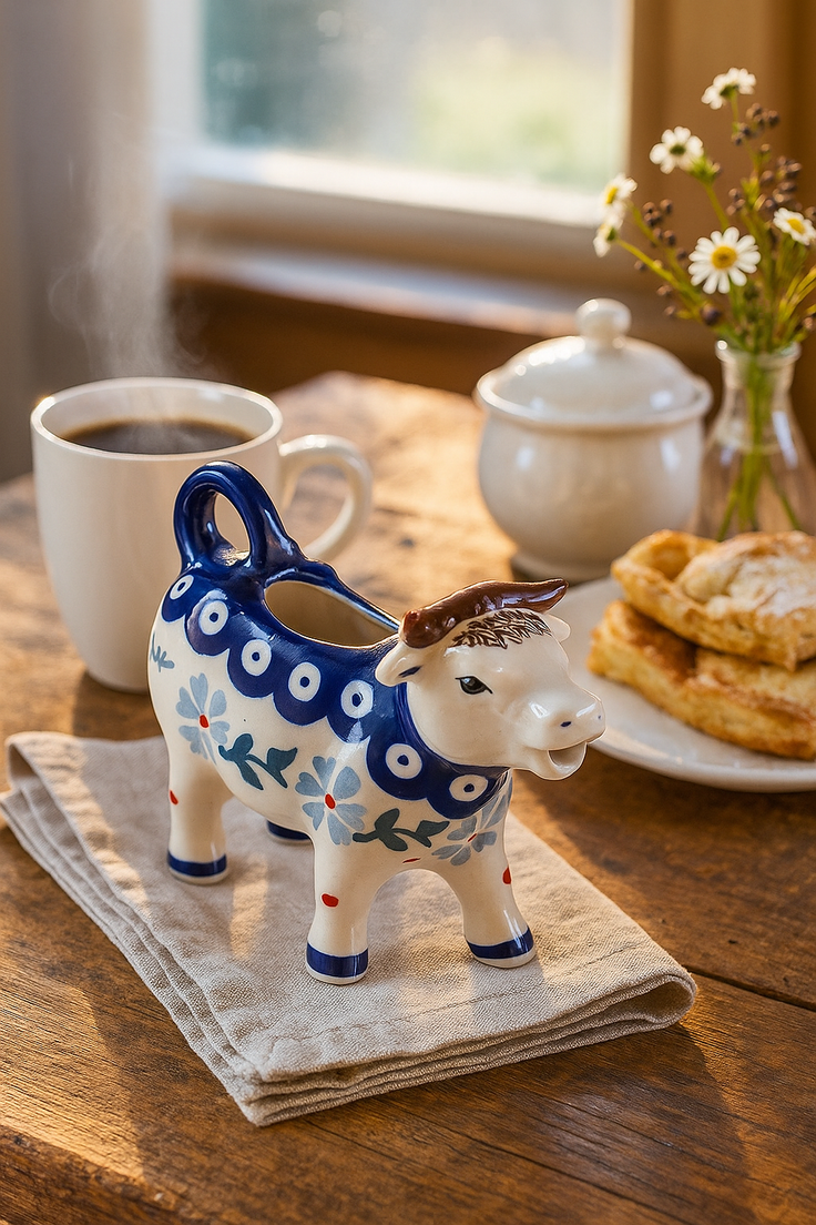 Detail image of Manufaktura Blue Violet Coffee & Tea Accessories — Polish Pottery