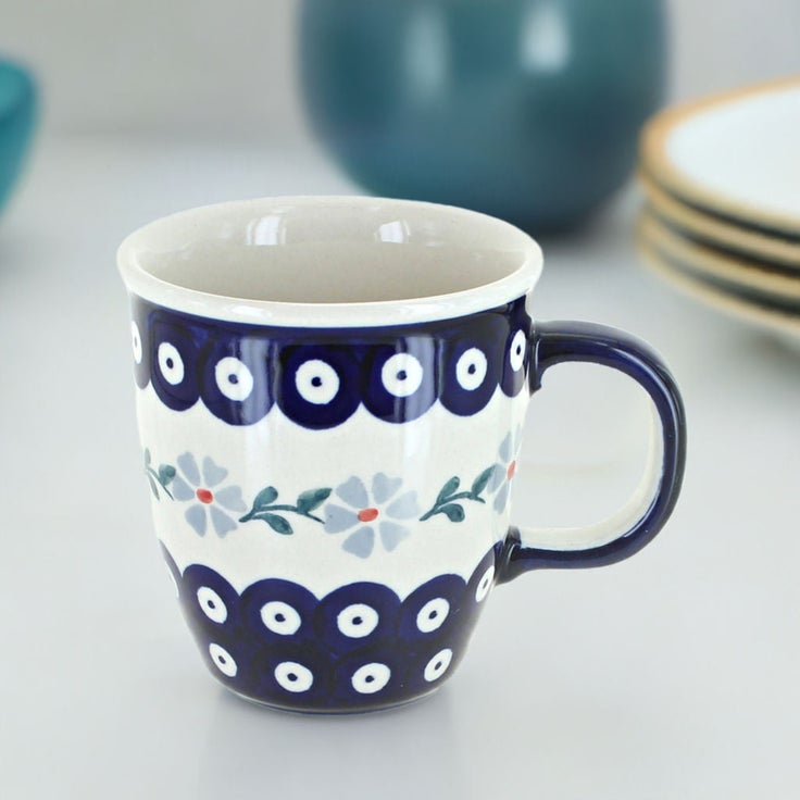 Detail image of Manufaktura Blue Violet Mug — Polish Pottery