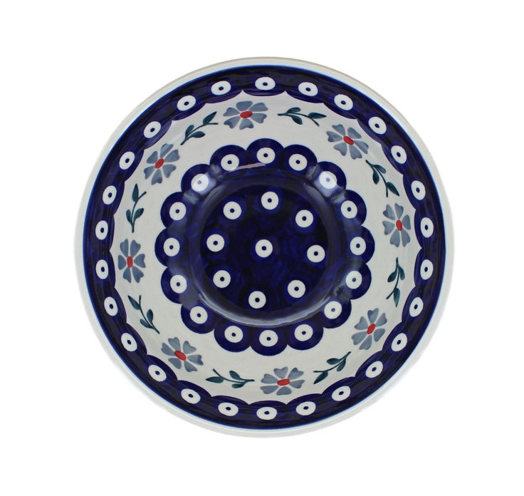 Detail image of Manufaktura Blue Violet Dining Plates & Bowls — Polish Pottery