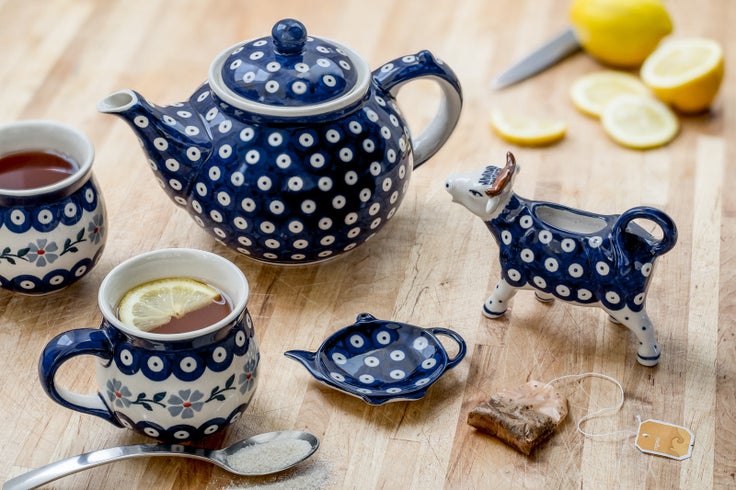 Detail image of Manufaktura Blue Violet Mug — Polish Pottery