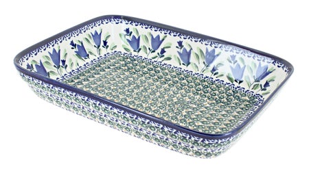 Zaklady Blue Tulip Small Bakeware — Polish Pottery