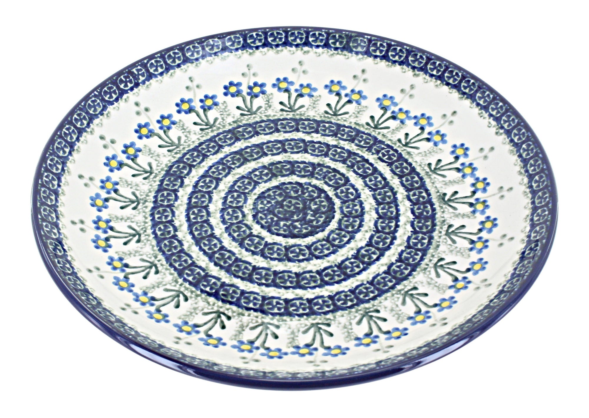 Ceramika Artystyczna Blue Posy Dining Plates & Bowls — Polish Pottery