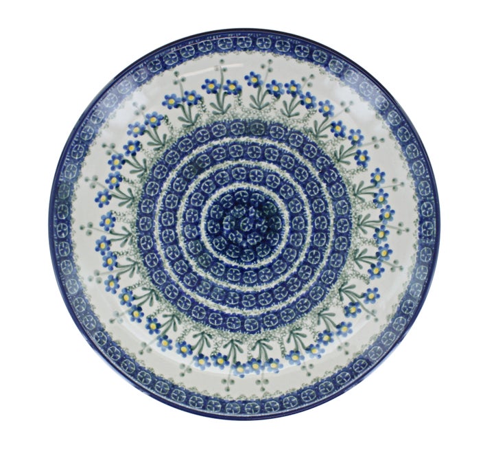 Ceramika Artystyczna Blue Posy Dining Plates & Bowls — Polish Pottery