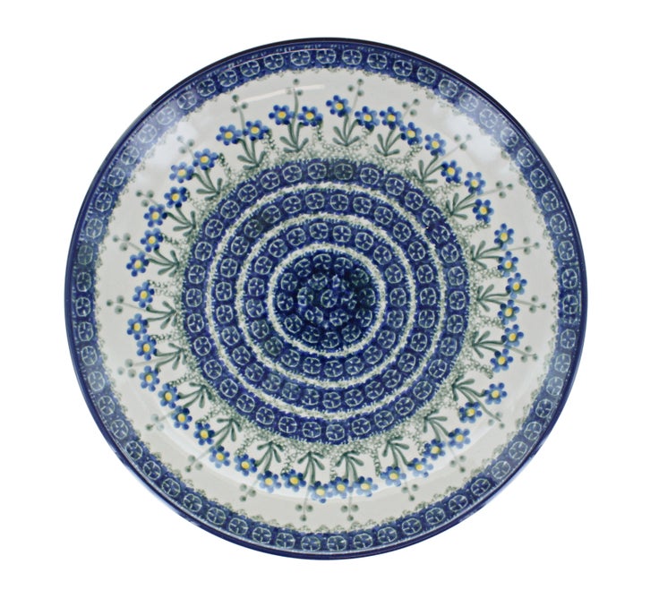 Detail image of Ceramika Artystyczna Blue Posy Dining Plates & Bowls — Polish Pottery