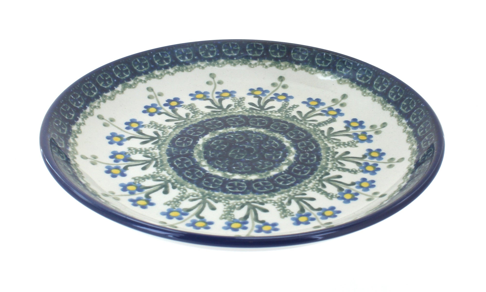 Ceramika Artystyczna Blue Posy Dining Plates & Bowls — Polish Pottery