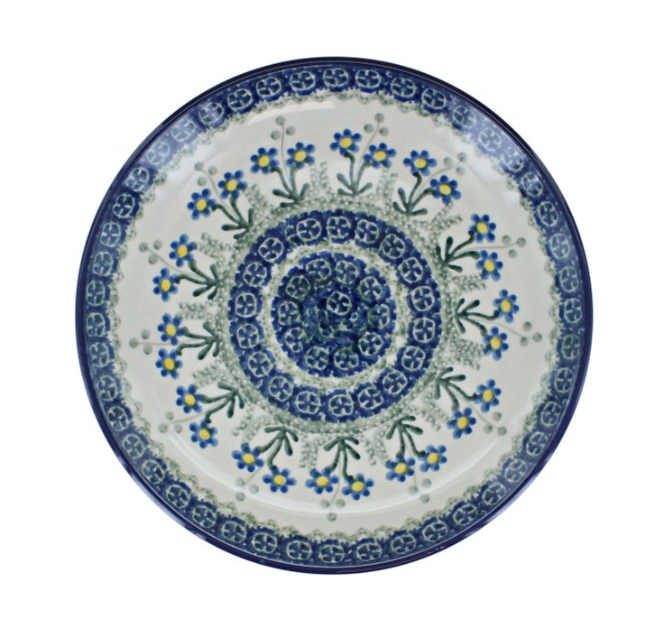 Detail image of Ceramika Artystyczna Blue Posy Dining Plates & Bowls — Polish Pottery